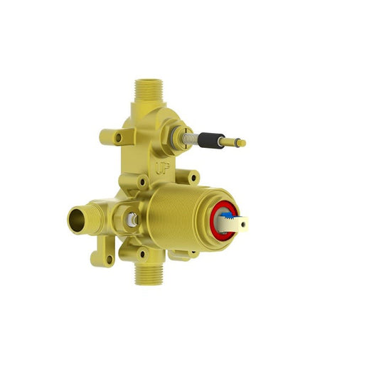 Volume Control Pressure Balanced Rough-In Valve With Pushbutton Diverter, 1/2 in, C or MNPT, 6.1 gpm