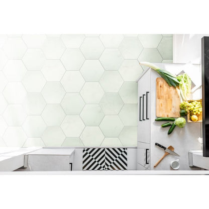 STERLINA HEX WHITE MT 8X10