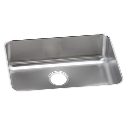 Lustertone™ Classic Single Bowl Kitchen Sink, Under Mount, 25-1/2 x 19-1/4 in, 8 in Bowl Depth, 18 ga Lustrous Satin Steel, Stainless