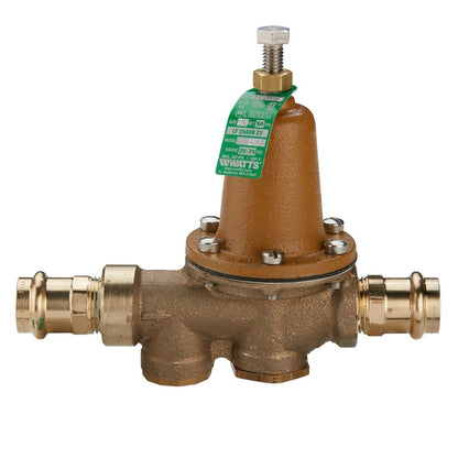 Pressure Reducing Valve, 1/2 in, Press, Bronze