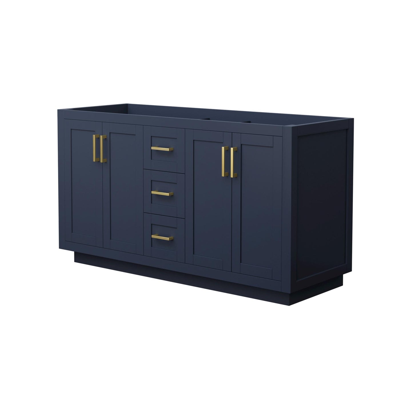 Miranda Double Bathroom Vanity - 59.25W x 33H x 21.75D