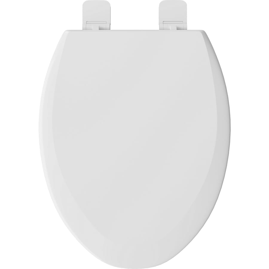 Elongated Closed-Front Toilet Seat with Soft Close and Easy Clean