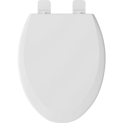 Elongated Closed-Front Toilet Seat with Soft Close and Easy Clean