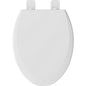 Elongated Closed-Front Toilet Seat with Soft Close and Easy Clean