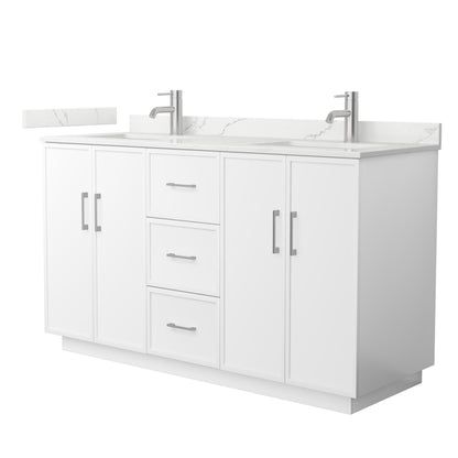 Elan Double Bathroom Vanity with Toe Kick - 60W x 35H x 22D