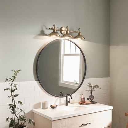 Clyde 3 Light 27" Wide Bathroom Vanity Light