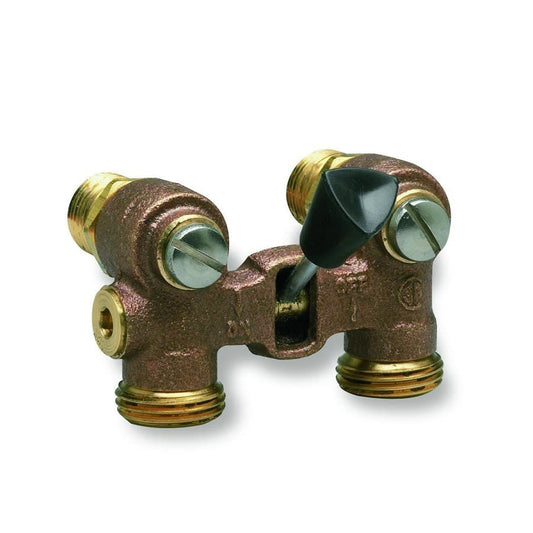 Duo-Cloz™ Washing Machine Valve, 1/2 in Inlet, MNPT or C, Rough Brass