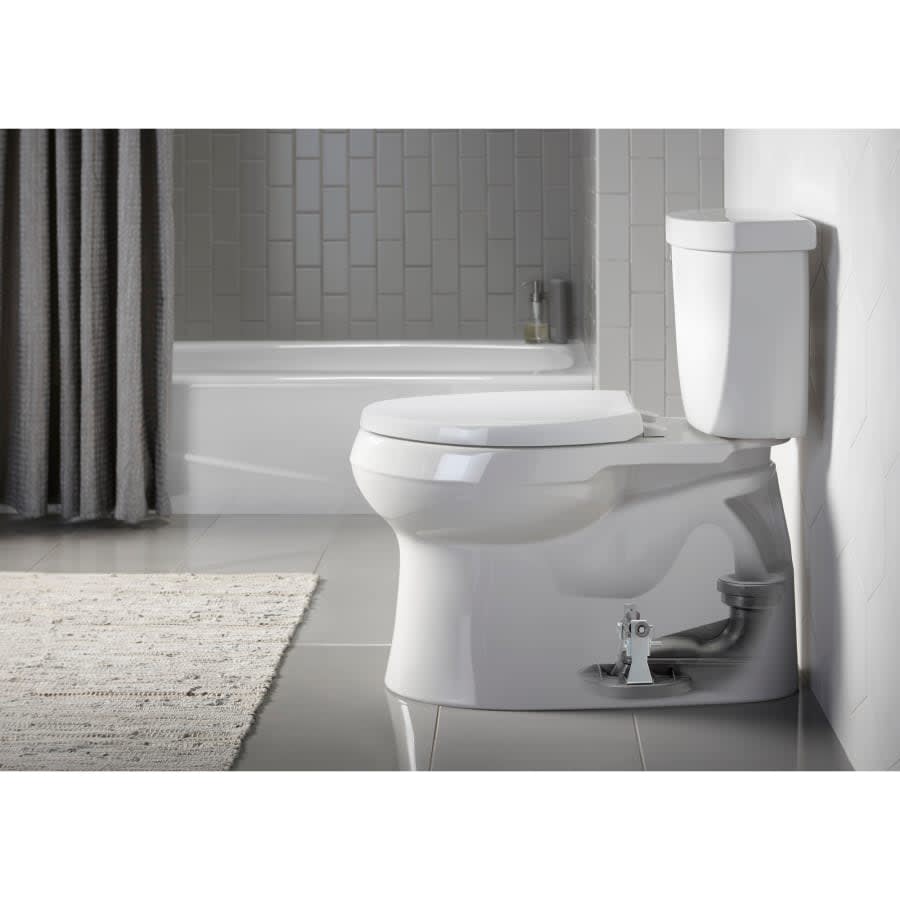 Reveal Elongated Closed-Front Toilet Seat with Grip Tight Bumpers, Quiet-Close Seat, and Quick-Attach Hinges