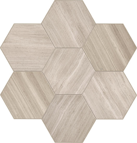 Limestone Chenille White Rectangle 3X8 Honed