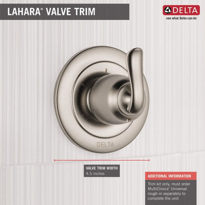 Linden Three Function Diverter Valve Trim Less Rough-In Valve - Two Independent Positions, One Shared Position