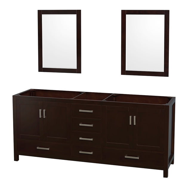 Sheffield Double Bathroom Vanity - 78.5W x 35H x 21.5D