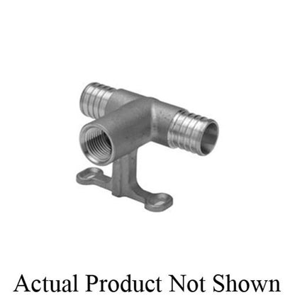 Tee, 1 x 1/2 in, Crimp PEX x FNPT, Brass