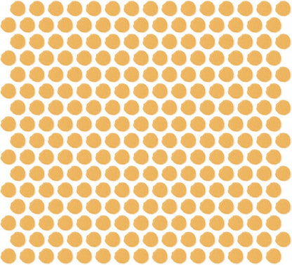Color Wheel Mosaic Mustard Herringbone 1X3 Glossy