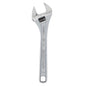 12 in, Adjustable Wrench, Wide, Chrome