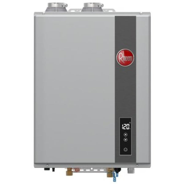 Condensing Tankless Water Heater, 157 Kbtu/hr, Natural Gas, Indoor, Ultra Low NOx, 0.93 EF