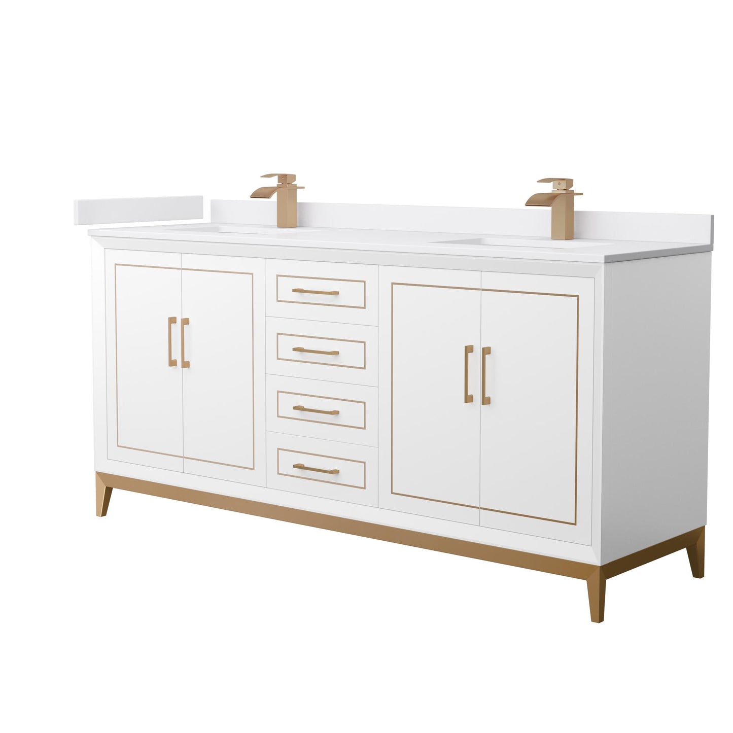 Marlena Double Bathroom Vanity - 72W x 35.25H x 22D