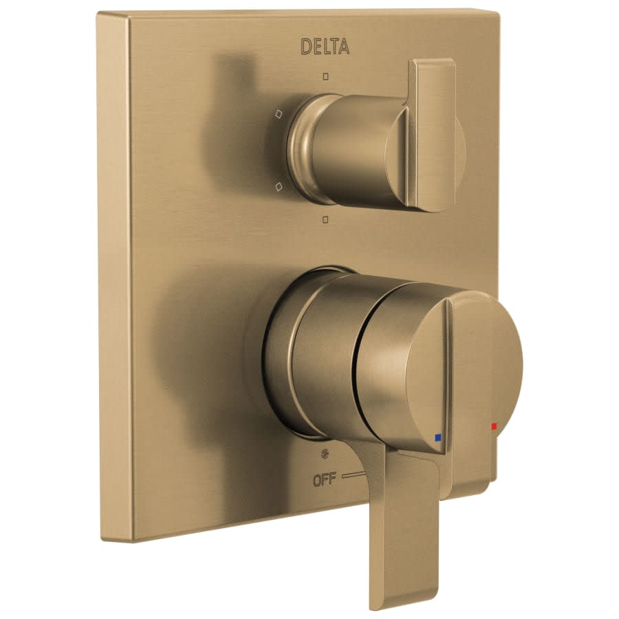 Ara 17 Series Pressure Balanced Valve Trim with Integrated Volume Control and 6 Function Diverter for Three Shower Applications - Less Rough-In