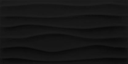 Multitude Domino Black Rectangle 12X24 Textured
