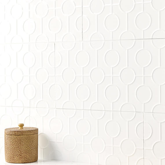 Luminique Arctic White Rectangle, Handcrafted 12X24 Glossy