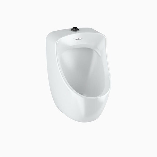 Flat Back Urinal, ADA, Top Spud, 0.125/0.5 gpf, White