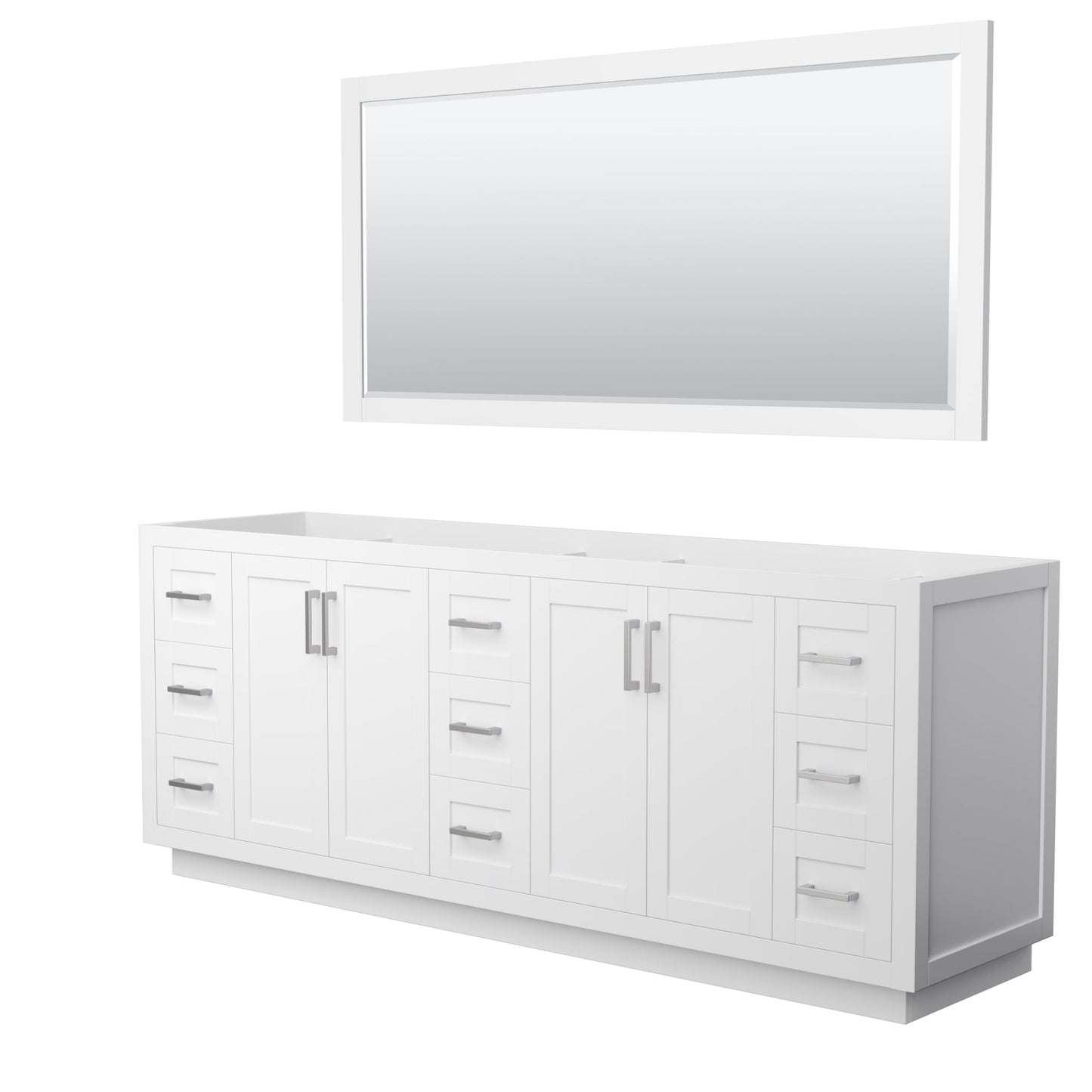 Miranda Double Bathroom Vanity - 83.25W x 33H x 21.75D