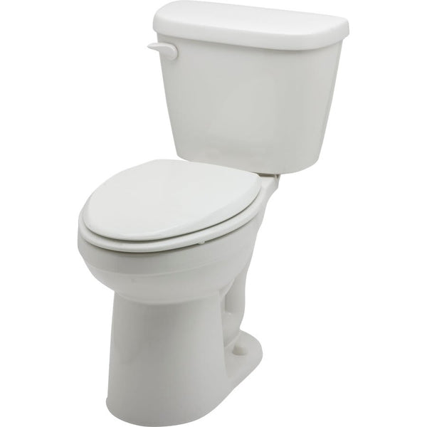 Maxwell® Toilet Tank, ADA, Bowl Mount, 12 in Rough, Left Hand Lever, 1.28 gpf, White