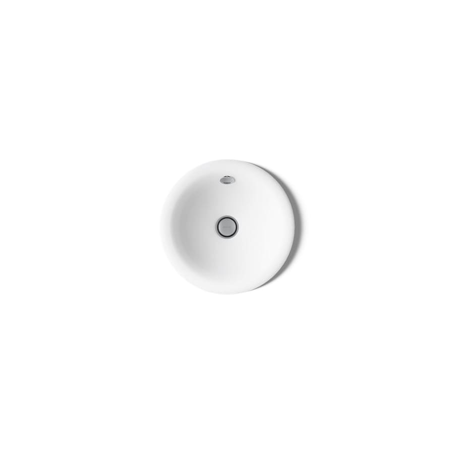 Iron Plains 12" Cast Iron Drop-In or Undermount Bathroom Sink with Overflow