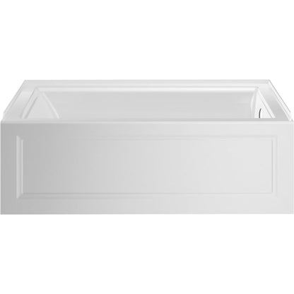 Town Square S 60" Three Wall Alcove Acrylic and Fiberglass Soaking Tub with Right Drain