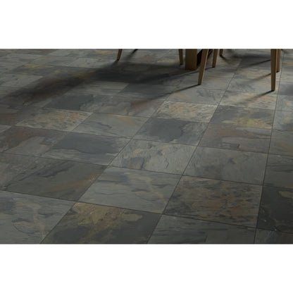 SLATE 592 RUSTIC GLD CAL 12X12