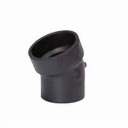 DWV Street 22.5 deg Elbow, 3 in, Spigot x Hub, ABS