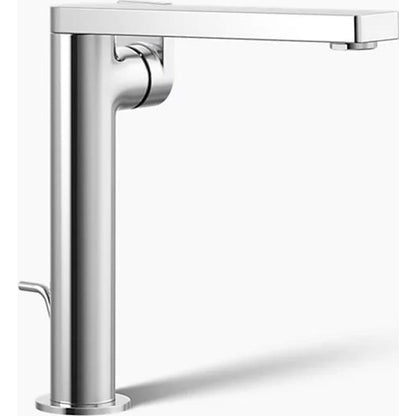 Composed 1.2 GPM Vessel Single Hole Bathroom Faucet with Pop-Up Drain Assembly