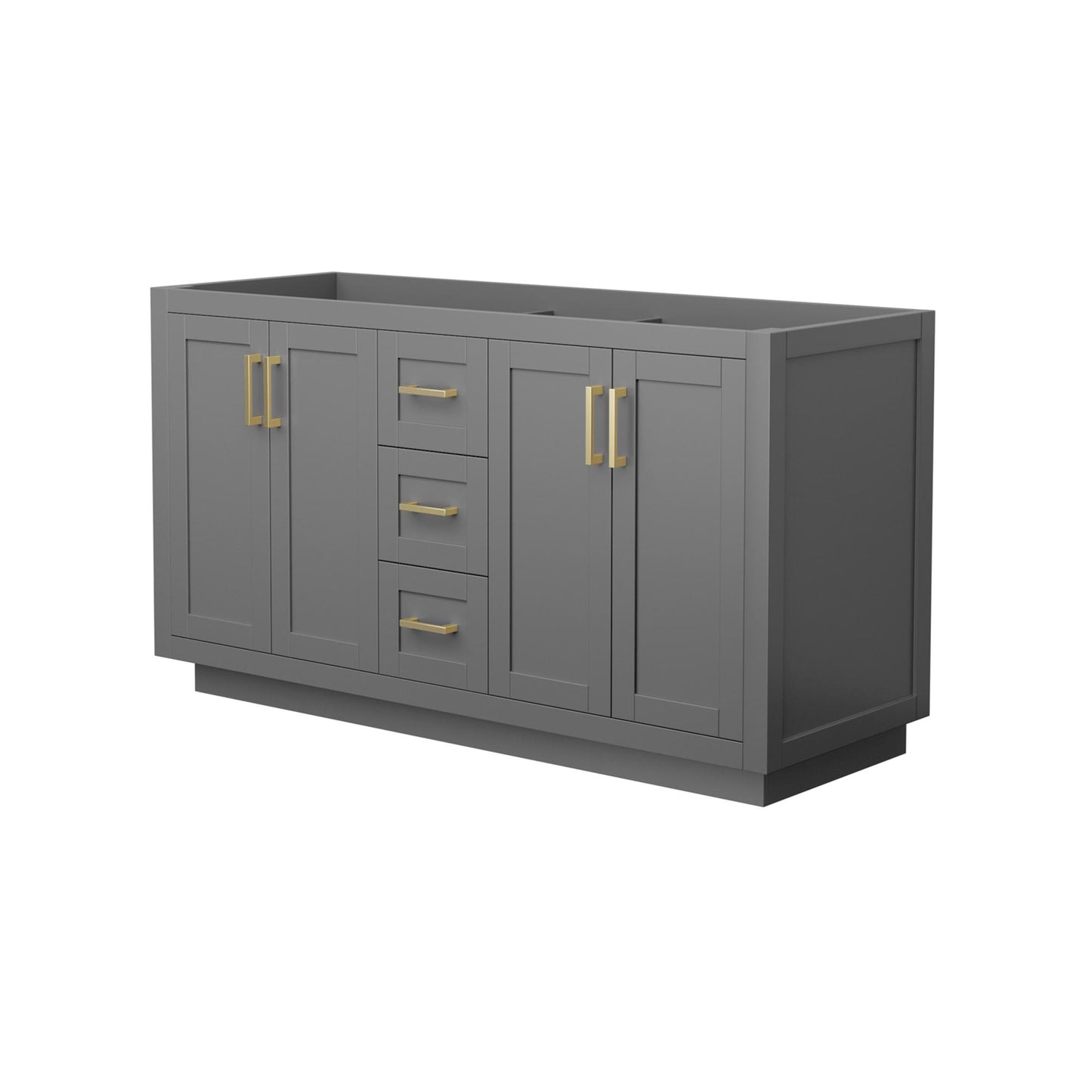 Miranda Double Bathroom Vanity - 59.25W x 33H x 21.75D