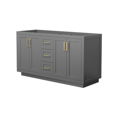 Miranda Double Bathroom Vanity - 59.25W x 33H x 21.75D