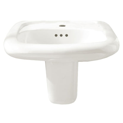 Murro 21-1/4" Porcelain Wall Mounted Bathroom Sink with 1 Faucet Hole - Less Shroud