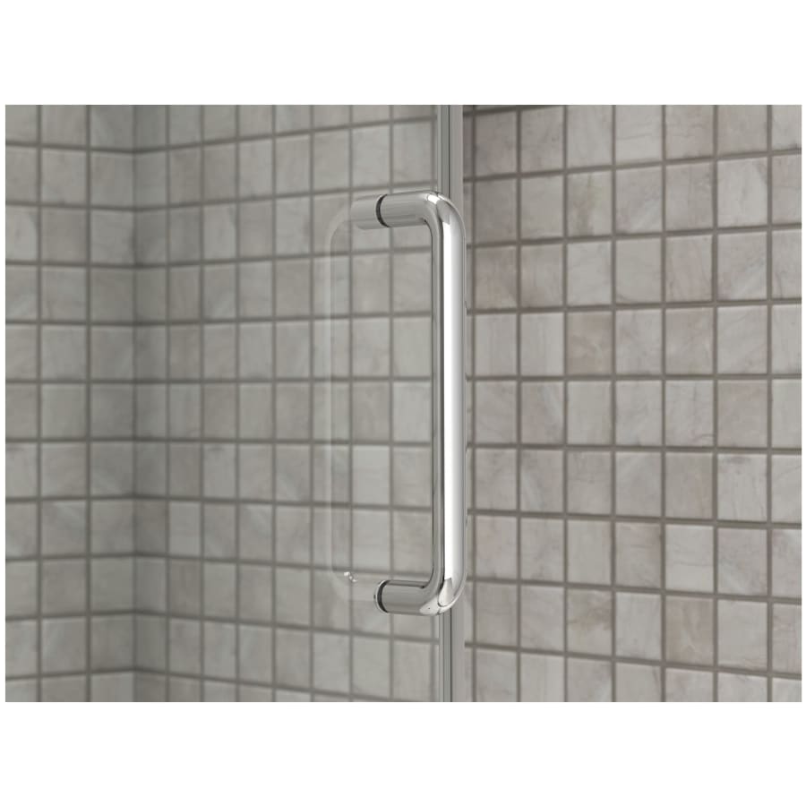 Elate 56-3/4" High x 59-5/8" Wide Sliding Semi Frameless Tub Door with Clear Glass