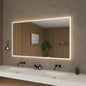 Hilton Frameless LED Perimeter Lighted Bathroom Vanity Mirror with Dimmer and Defogger - 60W x 36H x 1.38D