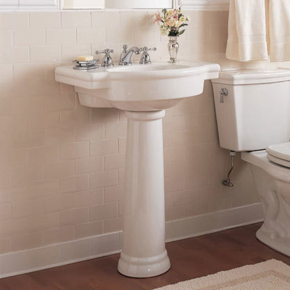 Retrospect 27" Fireclay Pedestal Sink Only - Less Pedestal