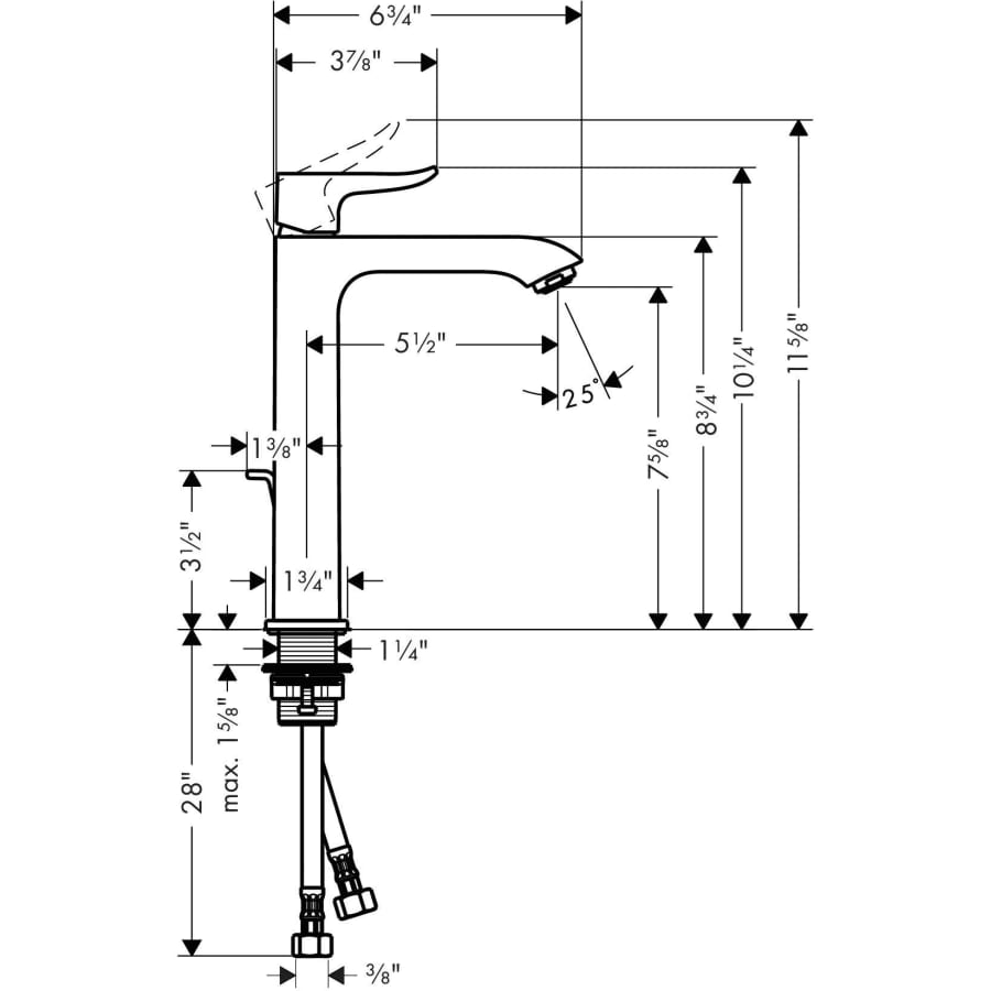 Metris 1.2 GPM Single Hole Bathroom Faucet with EcoRight, Quick Clean, and ComfortZone Technologies - Drain Assembly Included