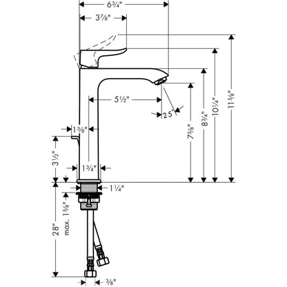 Metris 1.2 GPM Single Hole Bathroom Faucet with EcoRight, Quick Clean, and ComfortZone Technologies - Drain Assembly Included