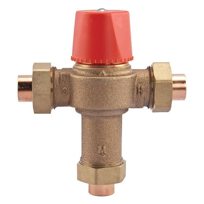 LF1170 Mixing Valve, 3/4 in, Union C, Bronze, Rough Bronze