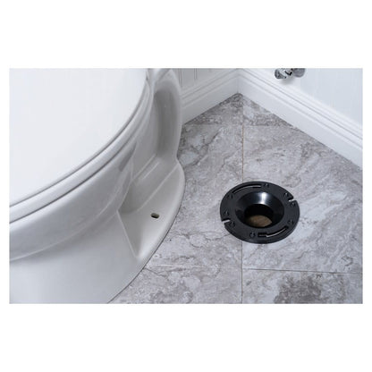 DWV Closet Flange, 3 in, Hub, ABS