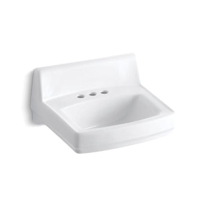 Greenwich™ Wall Mount Lavatory Sink, ADA, 20-3/4 x 18-1/4 x 7-3/4 in, Vitreous China, White
