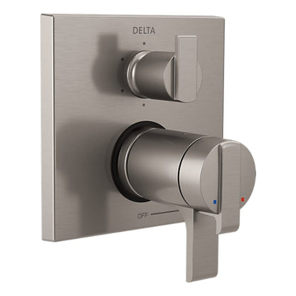 Ara 17T Series Thermostatic Valve Trim with Integrated Volume Control and 6 Function Diverter for Three Shower Applications - Less Rough-In