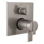 Ara 17T Series Thermostatic Valve Trim with Integrated Volume Control and 6 Function Diverter for Three Shower Applications - Less Rough-In