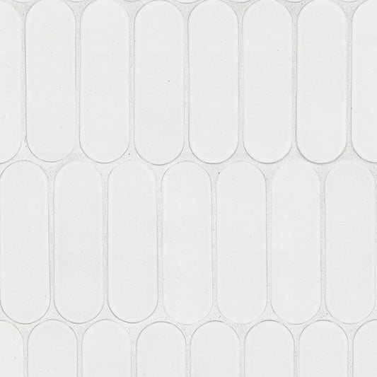 Bianco Glossy Ellipse Tile