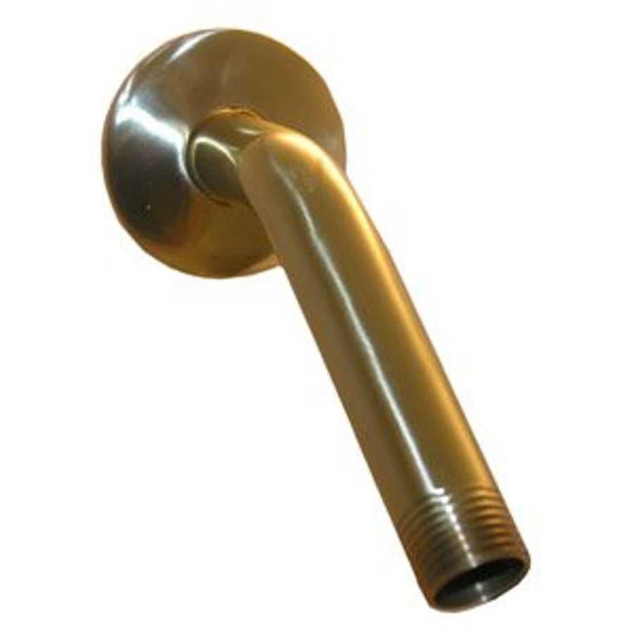 Shower Arm, Wall Mount, 6 in L, Polished Brass