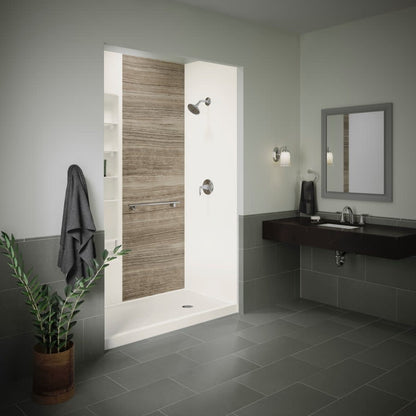 Rely 60" x 30" Rectangular Shower Base with Single Threshold and Left Drain