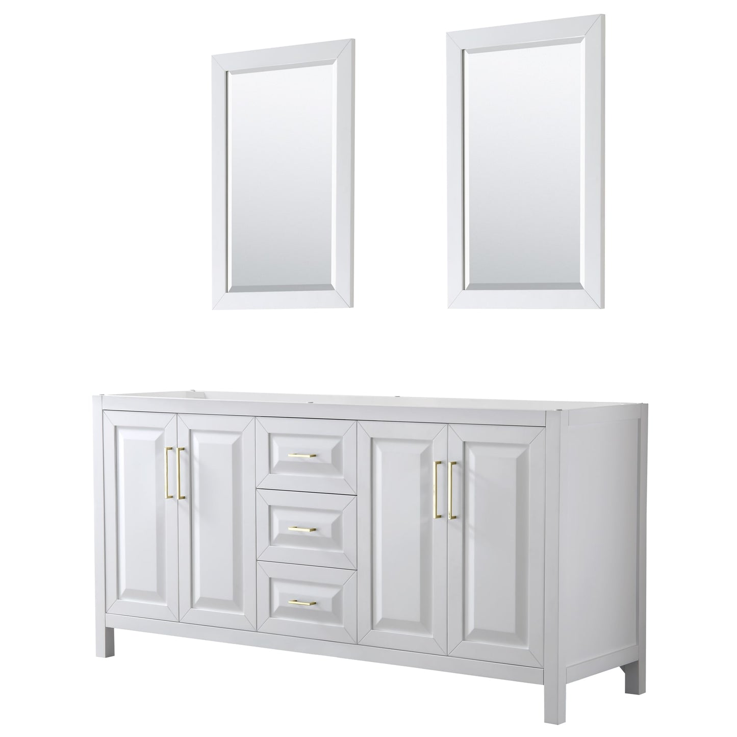 Daria Double Bathroom Vanity - 71W x 35H x 21.5D
