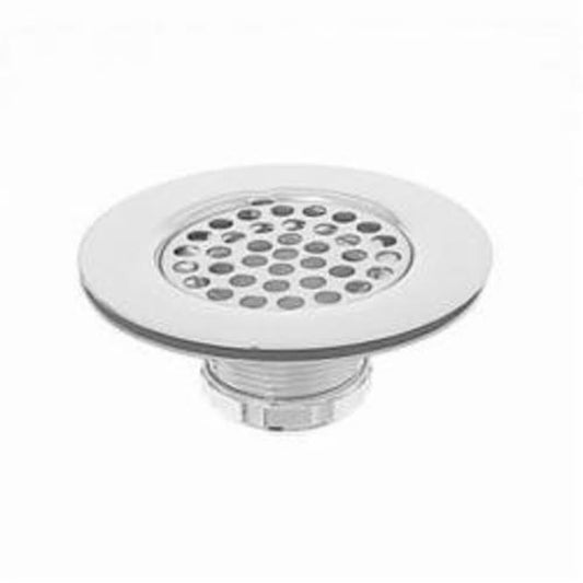 Flat Top Sink Basket Strainer, 1-7/8 in OAL, Brass, Polished Chrome