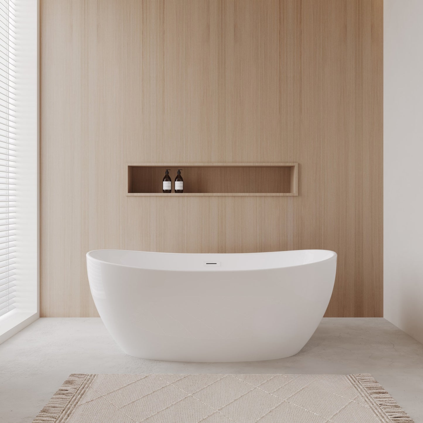 Rebecca Freestanding Bathtub - 60W x 23H x 32D